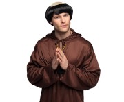Strój mnicha dla dorosłych M/L – toga z kapturem i paskiem
