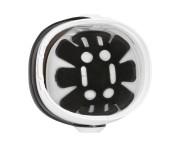 Hełm astronauty biało-czarny – uniwersalny dodatek do kosmicznego stroju