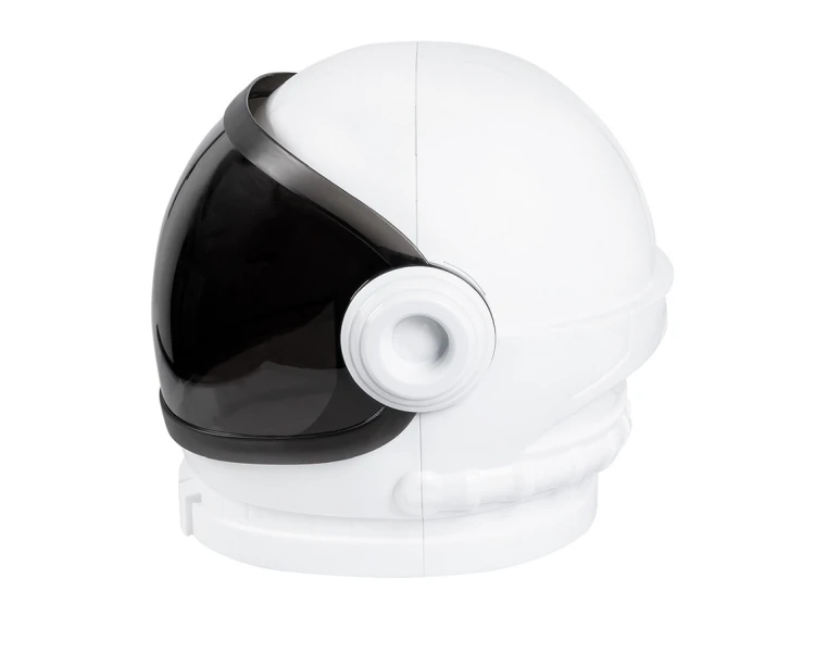 Hełm astronauty biało-czarny – uniwersalny dodatek do kosmicznego stroju