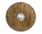 Tarcza rycerza brązowa 40 cm – realistyczny dodatek do kostiumu