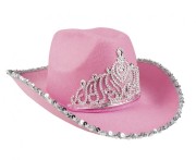 Kapelusz kowbojski różowy z koroną – idealny na wieczór panieński i imprezy