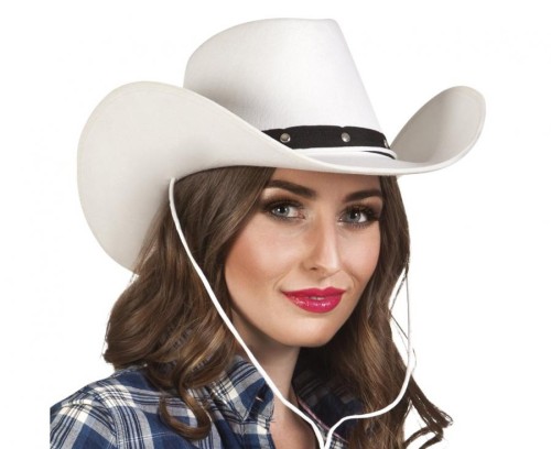Kapelusz Wichita biały – kowbojski kapelusz karnawałowy dla dorosłych