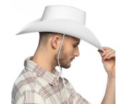 Kapelusz Wichita biały – kowbojski kapelusz karnawałowy dla dorosłych