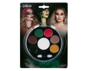 Paleta do malowania twarzy Halloween – 12 barwnych kolorów do kreatywnego makijażu
