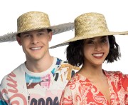 Kapelusz Havana beżowy 59 cm – letni kapelusz słomiany na słońce