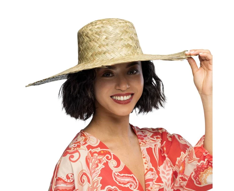 Kapelusz Havana beżowy 59 cm – letni kapelusz słomiany na słońce