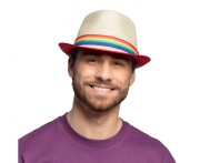 Kapelusz Pride słomkowy uniwersalny – tęczowy dodatek na letnie imprezy