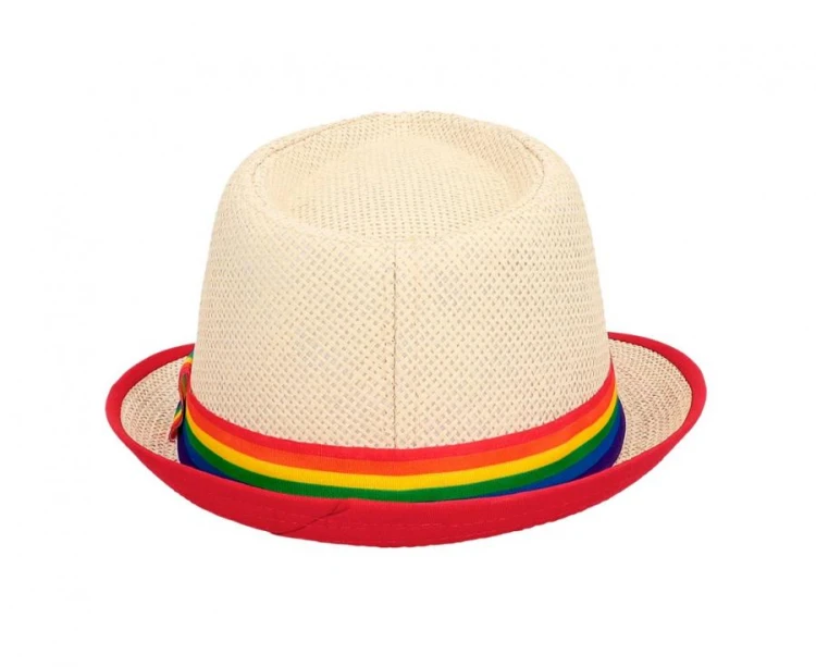 Kapelusz Pride słomkowy uniwersalny – tęczowy dodatek na letnie imprezy