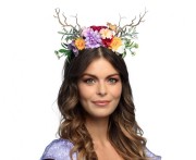 Opaska Bogini Natura uniwersalna – kolorowe kwiaty do wiosennych stylizacji