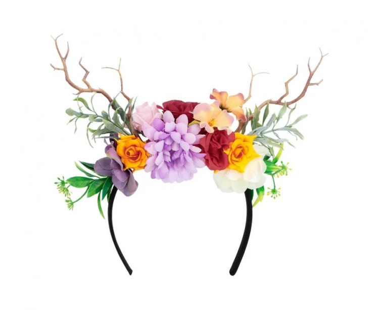 Opaska Bogini Natura uniwersalna – kolorowe kwiaty do wiosennych stylizacji