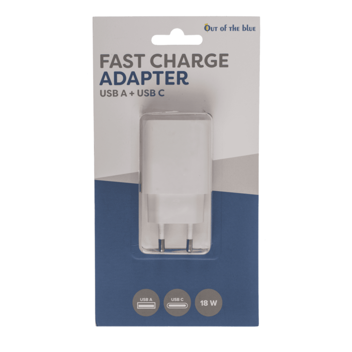 Szybka ładowarka USB-C + USB-A 20W – Ekspresowe ładowanie dwóch urządzeń  (2).png