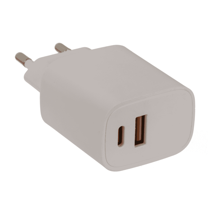 Szybka ładowarka USB-C + USB-A 20W – Ekspresowe ładowanie dwóch urządzeń  (3).png