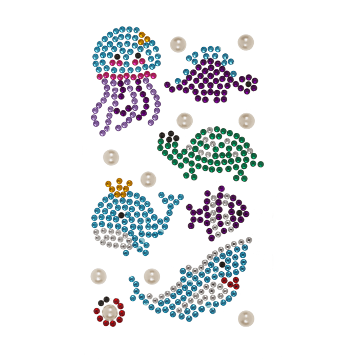 Naklejki Klejnoty Sea Life – Błyszczące Naklejki 3D z Motywem Morskim (5).png