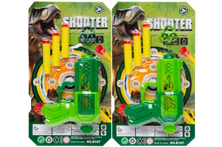 Pistolet Dinozaur z Nabojami Piankowymi i Tarcza – Zabawka 3+  (2).jpg