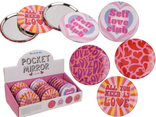 Lusterko Kieszonkowe Love – Stylowy Drobiazg z Pozytywnym Przesłaniem  (1).jpg