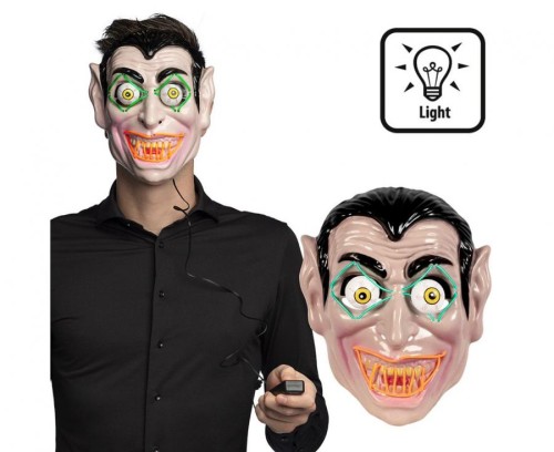 Maska LED Wampir – świecąca maska na Halloween i imprezy tematyczne