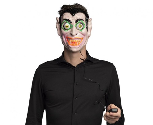 Maska LED Wampir – świecąca maska na Halloween i imprezy tematyczne