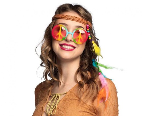 Zestaw Hippie Bohemian – opaska i okulary w stylu lat 70.