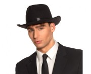 Kapelusz Mafia czarny – uniwersalny 56 cm, elegancki dodatek do stylizacji