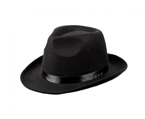 Kapelusz Mafia czarny – uniwersalny 56 cm, elegancki dodatek do stylizacji