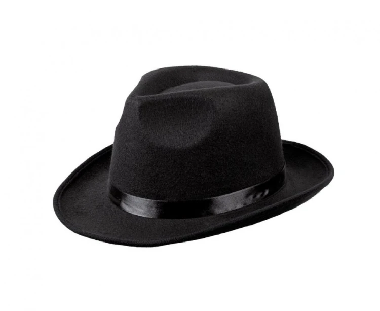 Kapelusz Mafia czarny – uniwersalny 56 cm, elegancki dodatek do stylizacji