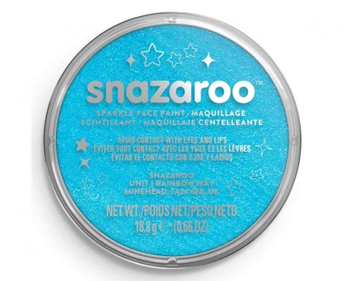 Farba do malowania twarzy turkusowa błyszcząca 18 ml – bezpieczna i trwała