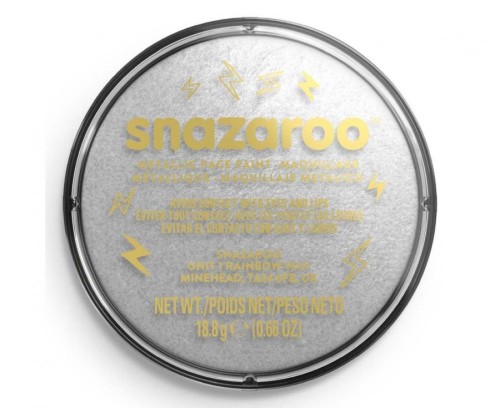 Farba do malowania twarzy szara metaliczna 18 ml – trwała i bezpieczna