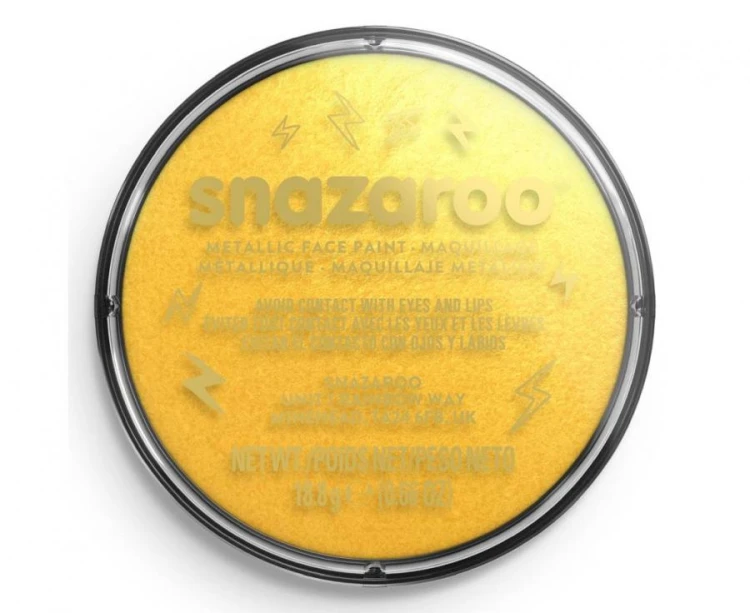 Farba do malowania twarzy złota metaliczna 18 ml – bezpieczna i trwała