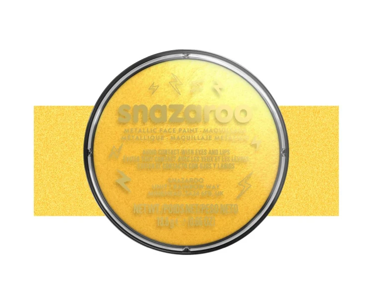Farba do malowania twarzy złota metaliczna 18 ml – bezpieczna i trwała