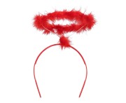 Zestaw Aniołek czerwony – skrzydełka i aureola na Halloween i imprezy
