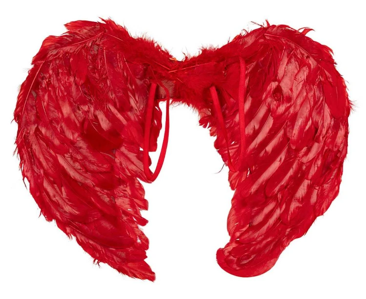 Zestaw Aniołek czerwony – skrzydełka i aureola na Halloween i imprezy