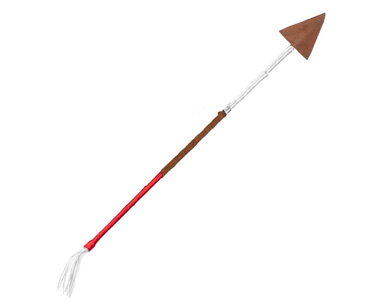 Zestaw Indianki – łuk 61 cm i strzała 35 cm, biało-brązowy, zabawa i karnawał