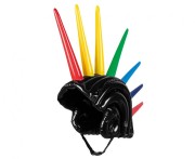 Nadmuchiwany kask z kolcami – kolorowy, uniwersalny rozmiar