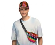 Tęczowa torebka nerka – uniwersalny dodatek na imprezy i dyskoteki