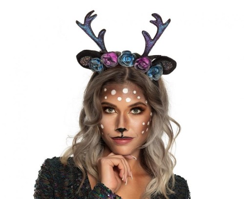 Opaska Jeleń – uniwersalny dodatek z rogami, uszkami i kwiatami