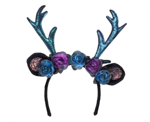 Opaska Jeleń – uniwersalny dodatek z rogami, uszkami i kwiatami