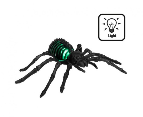 Pająk LED 15x22x6 cm – dekoracja halloweenowa świecąca w ciemności