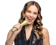 Złoty mikrofon zabawka – efektowny dodatek na imprezy i zabawy dla dzieci