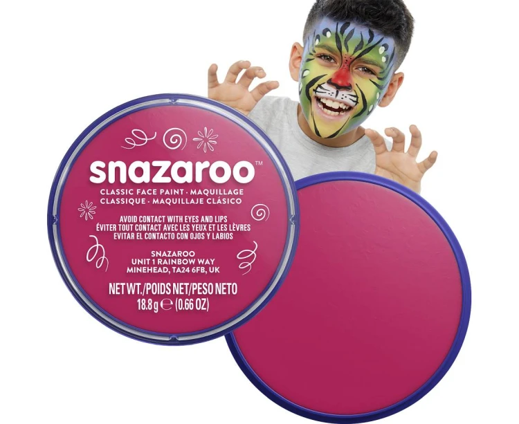 Farba do twarzy Snazaroo 18 ml – fuksjowy kolor do makijażu