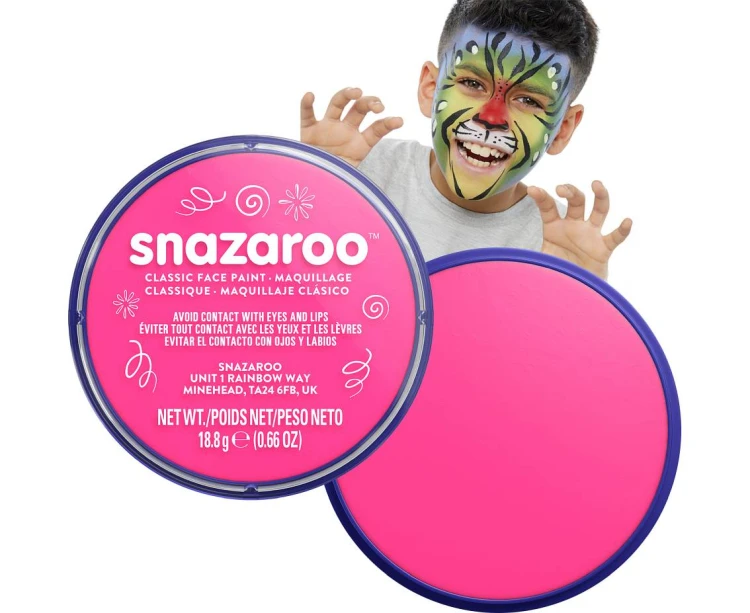 Farba do twarzy Snazaroo 18 ml – różowy kolor do makijażu