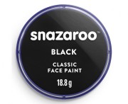 Farba do twarzy Snazaroo 18 ml – czarny kolor do makijażu