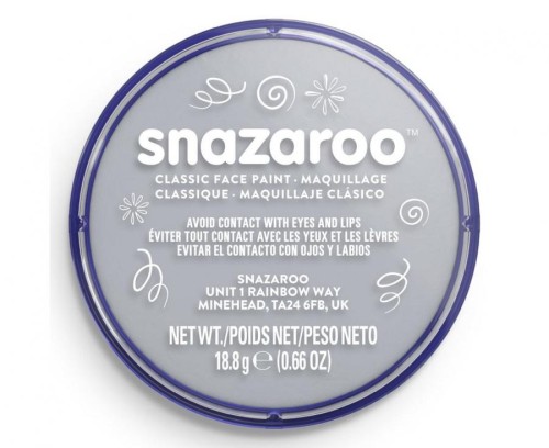 Farba do twarzy Snazaroo 18 ml – jasno szary kolor do makijażu