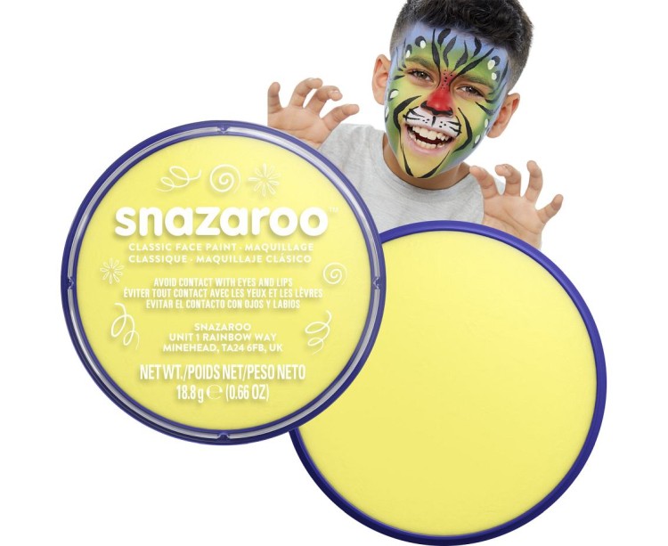 Farba do twarzy Snazaroo 18 ml – blado żółty kolor do makijażu