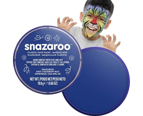 Farba do twarzy Snazaroo 18 ml – królewski niebieski kolor do makijażu