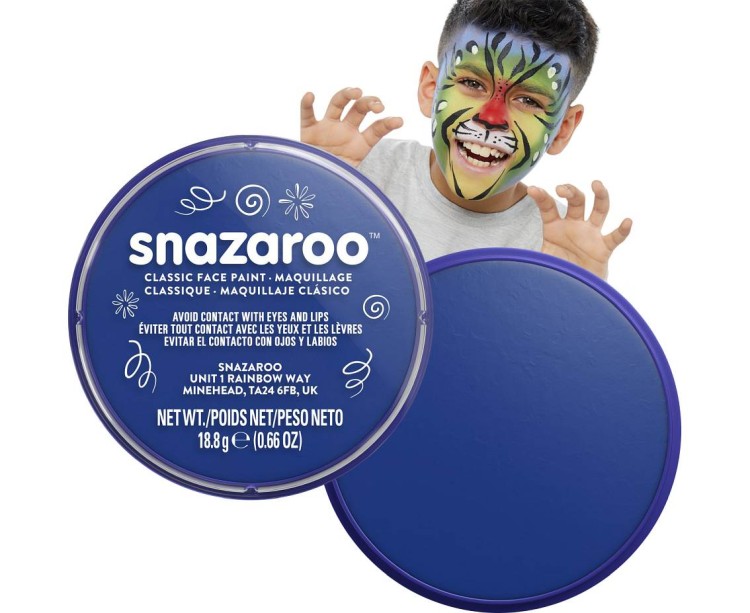 Farba do twarzy Snazaroo 18 ml – królewski niebieski kolor do makijażu