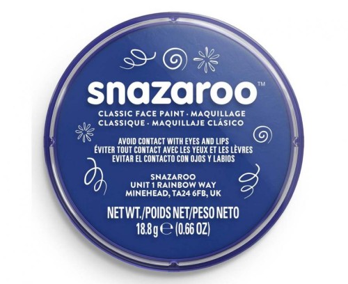 Farba do twarzy Snazaroo 18 ml – królewski niebieski kolor do makijażu