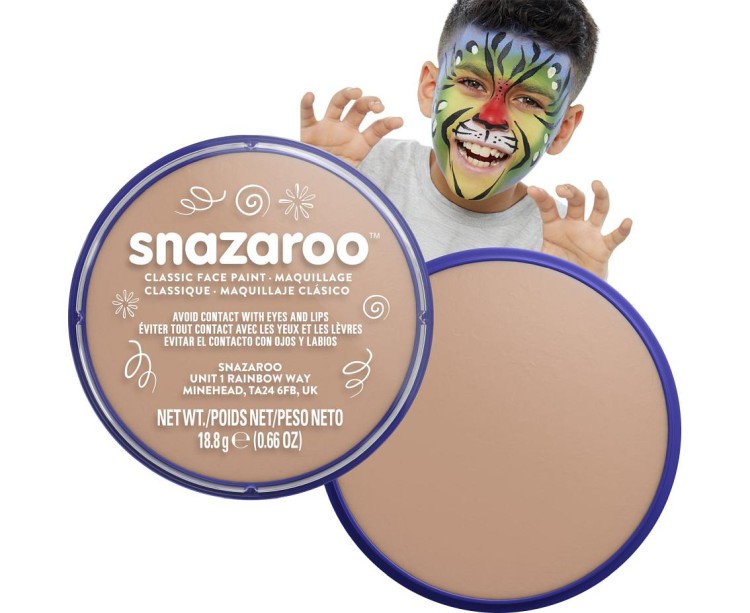 Farba do twarzy Snazaroo 18 ml – jasny beż do makijażu