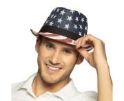 Kapelusz USA z flagą – różnokolorowy dodatek na imprezy i karnawał