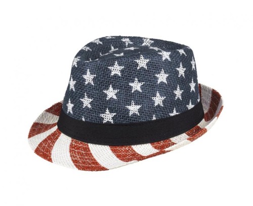 Kapelusz USA z flagą – różnokolorowy dodatek na imprezy i karnawał