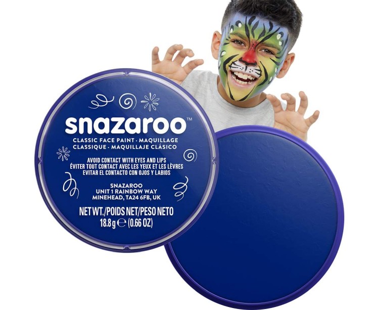 Farba do twarzy Snazaroo 18 ml – ciemnoniebieski kolor do makijażu